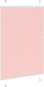 vidaXL Πλισέ περσίδα ροζ 100x150 cm Πλάτος υφάσματος 99,4 cm