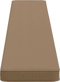 vidaXL Μαξιλάρια Πάγκου 2 Τεμαχίων VUGHT 2 pcs 100% Πολυεστέρας Taupe