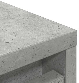 Παπουτσοθήκη Γκρι Σκυροδέματος 57x34x76 εκ. Επεξεργασμένο Ξύλο - Γκρι