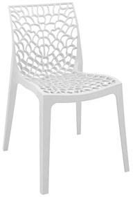 Καρέκλα Hush στοιβαζόμενη pp λευκό 50x57x81 εκ. 50x57x80 εκ.