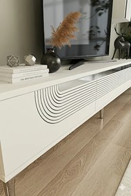 Stewehome Σετ μοντέρνας σύνθεσης τηλεόρασης με ράφι 180x30x41 cm