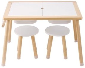 VEVOR Kids Sensory Table &amp; Chair Set Sand Water Play Table with 2 Storage Bins