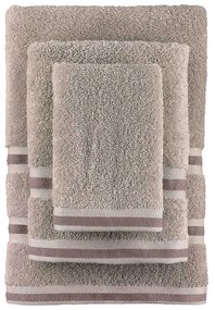 Πετσέτες Μπάνιου (Σετ 3τμχ) Palamaiki Etem Beige 450gsm
