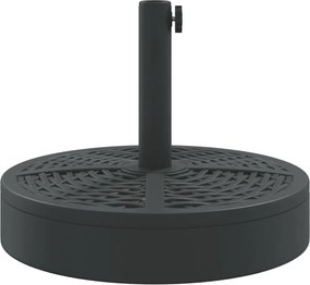 vidaXL Βάση Ομπρέλας Ασημί για Ιστό Ø38/48 χιλ. 25 κ. Γρανίτη