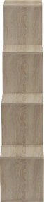 Βιβλιοθήκη Scala pakoworld sonoma 129.5x29x129.5εκ