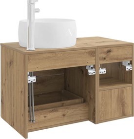 vidaXL Σετ Επίπλων Μπάνιου 2 pcs Artisan Δρυς Επεξεργασμένο Ξύλο