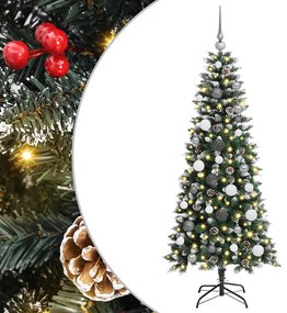 vidaXL Τεχνητό Χριστουγεννιάτικο Δέντρο με 150 LED Πράσινο 150 cm