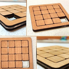 Intra απο ξύλο plywood 3mm-4mm πάχος – ξύλο παζλ διαφανειών αριθμών δεκαπέντε κομματιών 50x60 cm INTRAVECTRY-MY543601