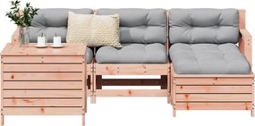 vidaXL Καναπές Κήπου Σετ 5 Τεμ. Μασίφ Ψευδοτσούγκα Ελάτης