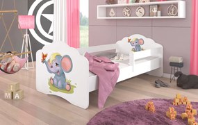 Παιδικό Κρεβάτι Leomari I-Elephant-Με προστατευτικό-140 x 70