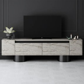 Έπιπλο τηλεόρασης Haven Megapap χρώμα travertine 180x30x50εκ.