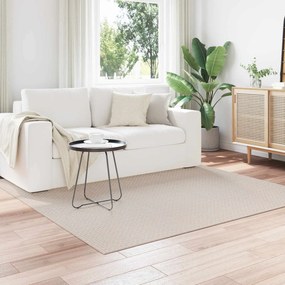 vidaXL Χαλιά χώρου τετράγωνο FARO Κρεμ 200 x 200 cm Πολυεστέρας