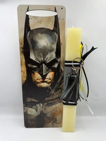 Τύπου Μπάτμαν - Batman Αρωματική λαμπάδα ν.1 - Σετ Λαμπάδα και πλάτη