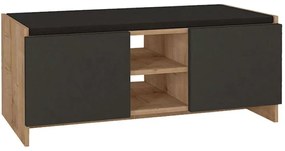 Παπουτσοθήκη Verly 0249144 110x33,2x43cm Oak-Anthracite Μοριοσανίδα, Μελαμίνη