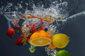 Εικόνα φρούτων στο νερό - 120x80