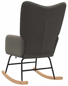 vidaXL Χαλαρωτική Πολυθρόνα Σκούρο γκρι 61 x 78 x 98 εκ. ύφασμα