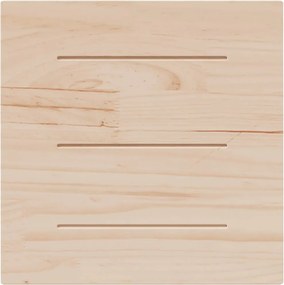 vidaXL Επιφάνεια Τραπεζιού Τετράγωνη Λευκή 60x60x2,5 εκ. Μασίφ Πεύκο