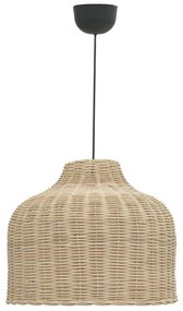 Φωτιστικό οροφής Ziquel Inart rattan σε φυσική απόχρωση Φ42x89εκ