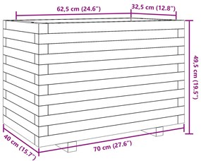 ΖΑΡΝΤΙΝΙΕΡΑ ΚΗΠΟΥ 70X40X49,5 ΕΚ. ΑΠΟ ΜΑΣΙΦ ΞΥΛΟ ΨΕΥΔΟΤΣΟΥΓΚΑΣ 3282552