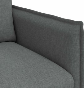 vidaXL Καναπές Σκούρο Γκρι 75 x 82 x 85 εκ ύφασμα
