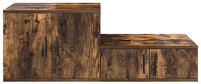 vidaXL Ντουλάπι αποθήκευσης Καπνιστή δρυς 127 x 41 x 40 εκ