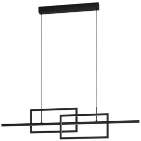 Κρεμαστό Φωτιστικό Οροφής LED 28W Μαύρο Dimmable 115cm Puebla 39797 Eglo-39797-Μαύρο 39797