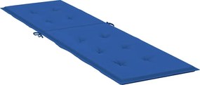 vidaXL Μαξιλάρι Σεζλόνγκ Μπλε Ρουά (75+105) x 50 x 4 εκ.