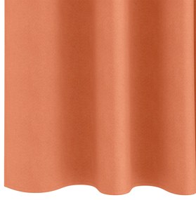 vidaXL Κουρτίνες με κουρτίνες 2 pcs Τερακότα 140 x 140 cm Πολυεστέρας