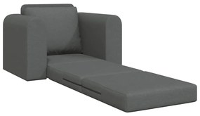 vidaXL Καναπές Κρεβάτι 2 σε 1 Σκούρος Γκρι 98x71x83 εκ. Ύφασμα