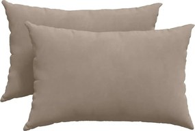 vidaXL Μαξιλάρι Καναπέ 2 pcs Taupe 60 x 40 cm ύφασμα