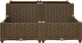 vidaXL Ζαρντινιέρα 80 x 80 x 38 εκ. από Πολυπροπυλένιο