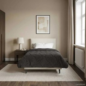 VidaXL Χειμερινό Παπλωματοθήκη 135 x 200 cm Χειμώνας Ανθρακί