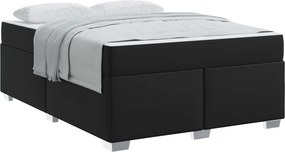 vidaXL Σκελετός Κρεβατιού Μαύρο 140 x 200 cm ύφασμα