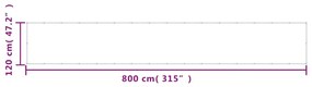 ΔΙΑΧΩΡΙΣΤΙΚΟ ΒΕΡΑΝΤΑΣ ΆΜΜΟΥ 120X800ΕΚ 100% ΠΟΛ. ΎΦΑΣΜΑ OXFORD 4000040