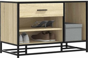 Πάγκος παπουτσιών vidaXL Sonoma Oak 80x40x53,5 cm