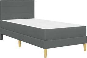 vidaXL Σκελετός Κρεβατιού Σκούρο Γκρι 90 x 200 cm Πολυεστέρας