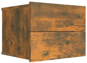 vidaXL Κομοδίνο Καπνιστή βελανιδιά 40x30x30 εκ. από Επεξεργασμένο Ξύλο