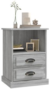 vidaXL Κομοδίνο Γκρι Sonoma 43x36x60 εκ.