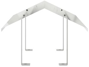 vidaXL Καπνοδόχος Ασημί 50 x 60 x 37 εκ Ανοξείδωτο ατσάλι