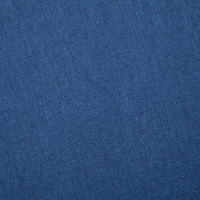vidaXL Καναπές Τριθέσιος Μπλε Υφασμάτινος