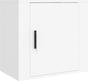vidaXL Κομοδίνα Επιτοίχια 2 τεμ. Λευκά 50 x 30 x 47 εκ.