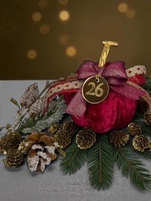 Κολοκύθα Μπορντό βελούδινη μεγάλη ν.2 - Χρυσό