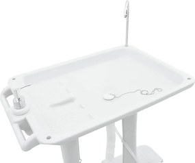 vidaXL Περίπτερο Χειρονομίας Κατασκήνωσης με Ρόδες Γκρι