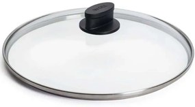 Καπάκι Μαγειρικών Σκευών S28ELM 28cm Clear-Black Woll Glass