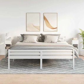 VidaXL Κομοδίνα 2 τεμάχια με συρτάρι Λευκό 25x31x66 cm