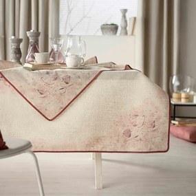 Τραπεζομάντηλο 825 Βeige Gofis Home 135X135cm Linen-Polyester