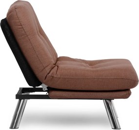 Πολυθρόνα-Κρεβάτι Ανοιχτό Καφέ MISA SMALL SOLO 78x70x85