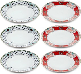 Service Plate Set (6 Pieces) DNR0058 Multicolor