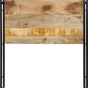 vidaXL κεφαλάρι 100 cm από μασίφ ξύλο Mango και σίδερο