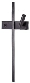 Φωτιστικό Τοίχου - Απλίκα 43047-BL 23x60cm 2xLed 10/3W 1100Lm 3CCT Black Inlight